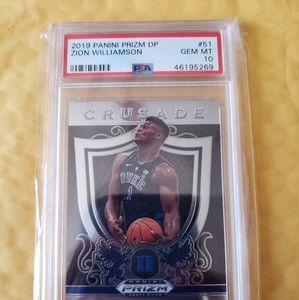 Zion Williams prizm Rookie Card PSA10
